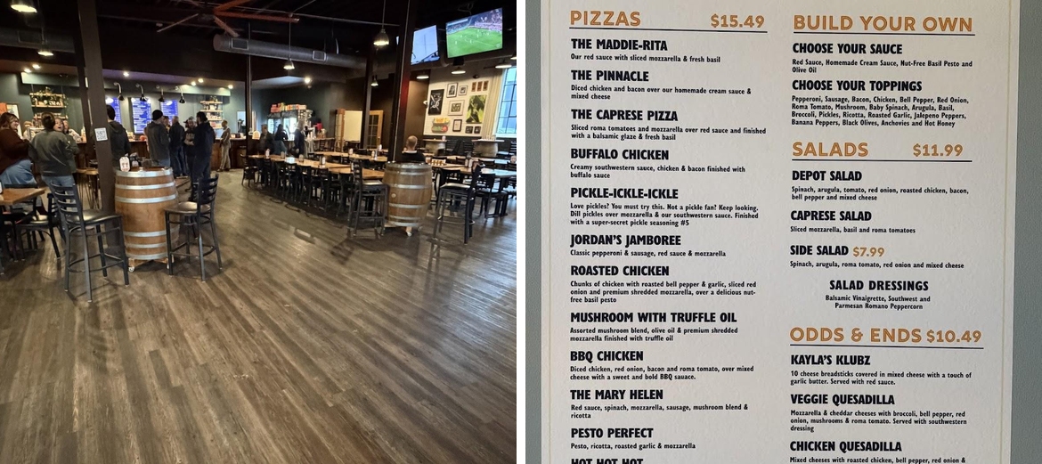 The Exchange Pizza Depot Noda Menu