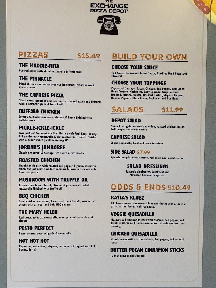 The Exchange Pizza Depot Noda Menu image 1