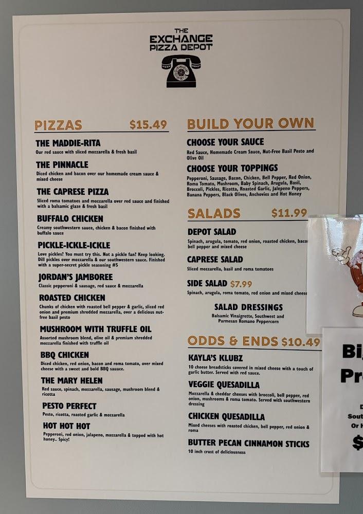 The Exchange Pizza Depot Noda Menu image 2